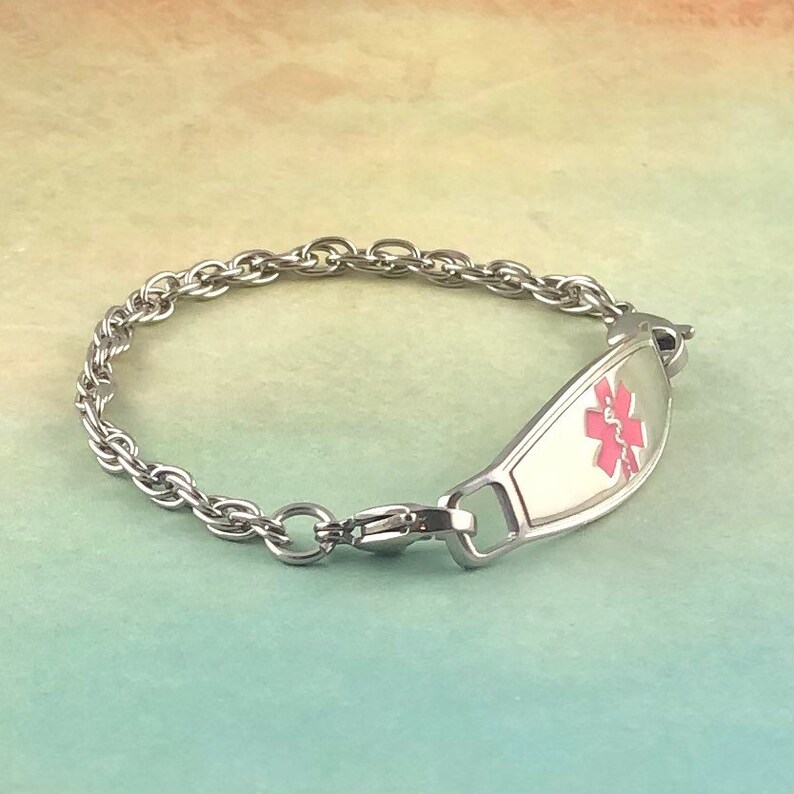 Medic Alert Bracelet Women Lymphedema Bracelet DNR Etsy UK