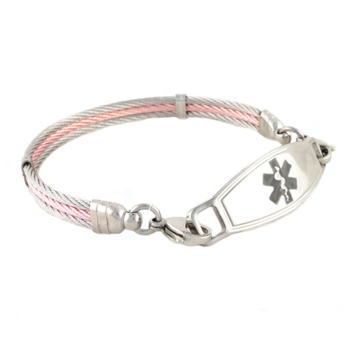 Pink Medical Alert Bracelet for Women Lymphedema Alert Etsy