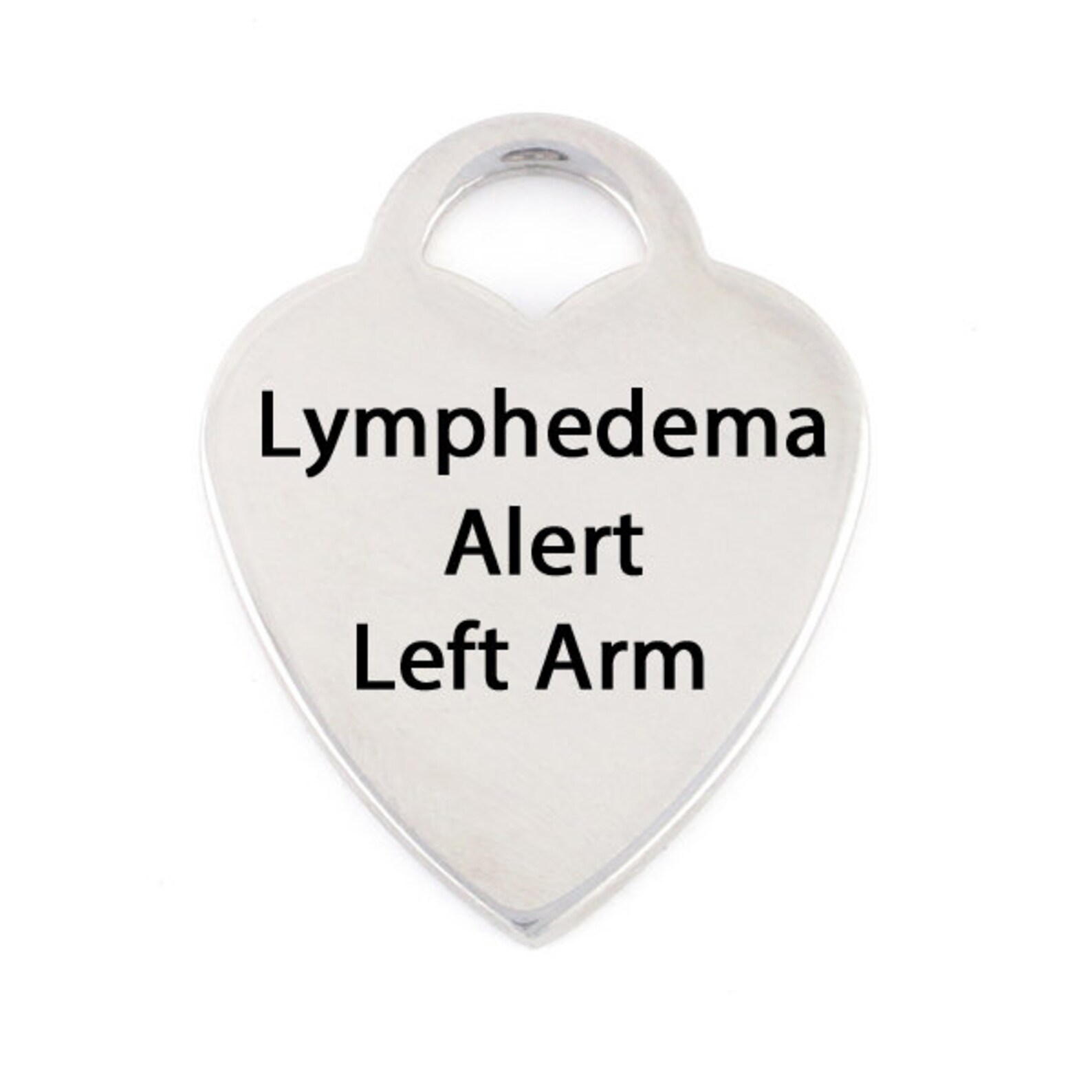 Pink Medical ID Tag Medical Condition Alert Tag Lymphedema Etsy