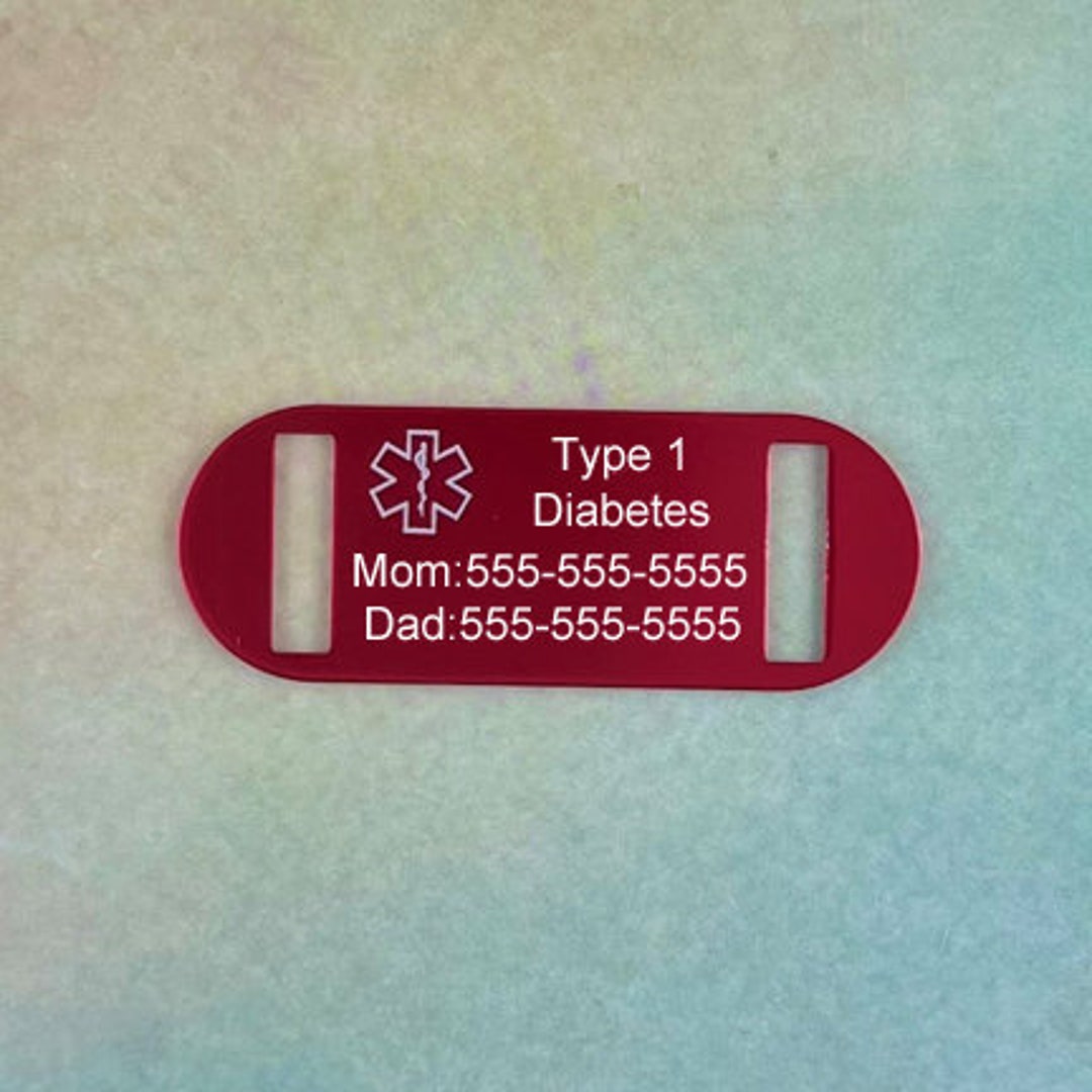 Medical ID Tag Medical Tag for Medical Alert Bracelet Etsy