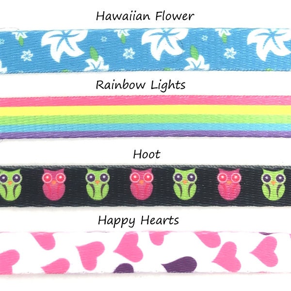Interchangeable Medical Bracelet - Kids Medic Alert - Hearts - Owl - Flowers - Rainbow - Autism Bracelet - Epilepsy Bracelet - Waterproof