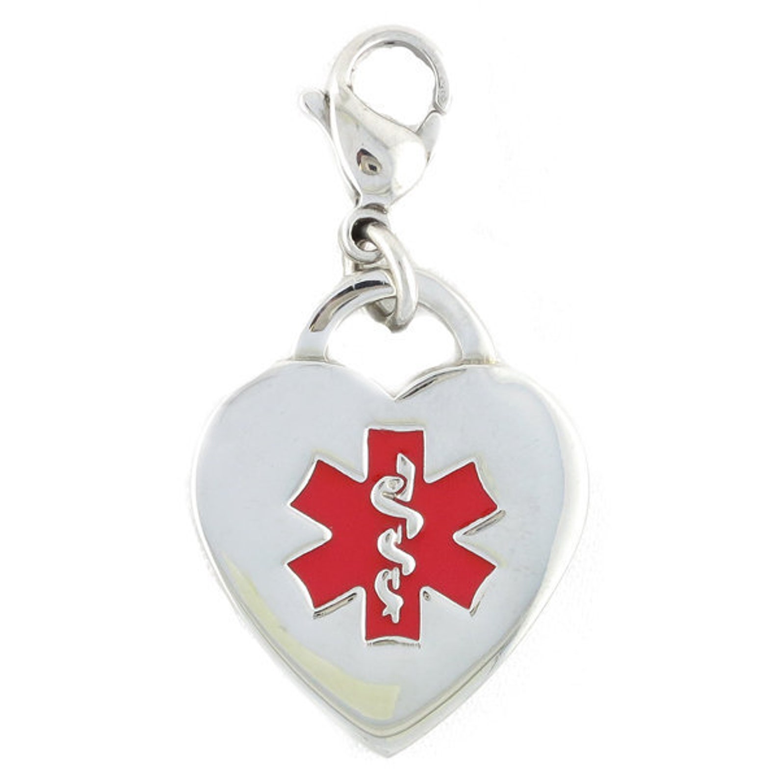 Medical Alert Charm Clip on Medical ID Charm Medical Alert Etsy