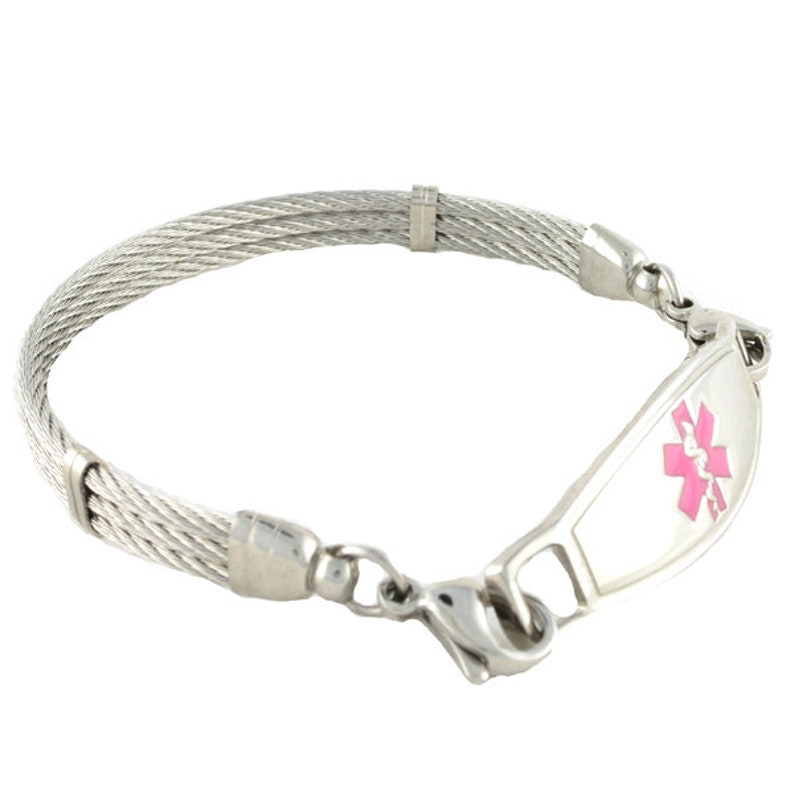 Medical Alert Bracelet Women Medical ID Bracelet Medical Etsy