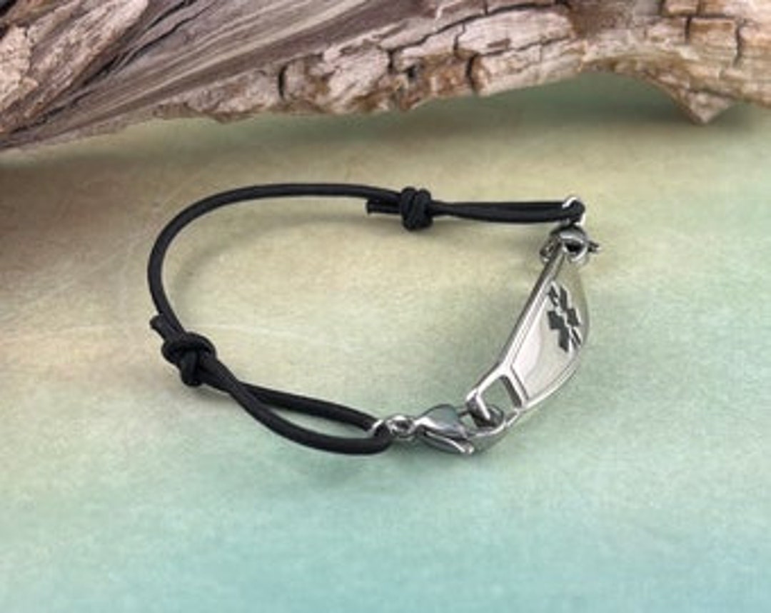 Medical ID Bracelet Women, Med Alert Bracelet Lymphedema, Diabetes