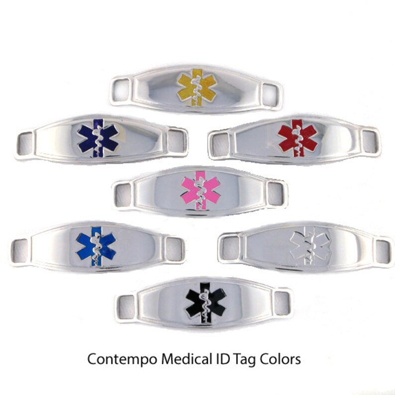 Medical ID Bracelet Allergy Bracelet Diabetes Bracelet Medic Alert Bracelet Lymphedema Bracelet Chain Bracelet Medic Alert -Trip