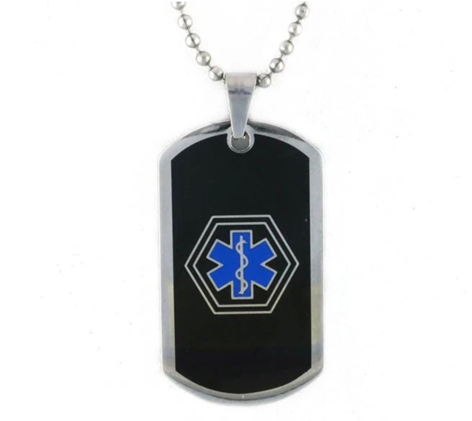 Men's Medical Alert Dog Tag