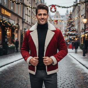 Santa Jacket for Men - Etsy