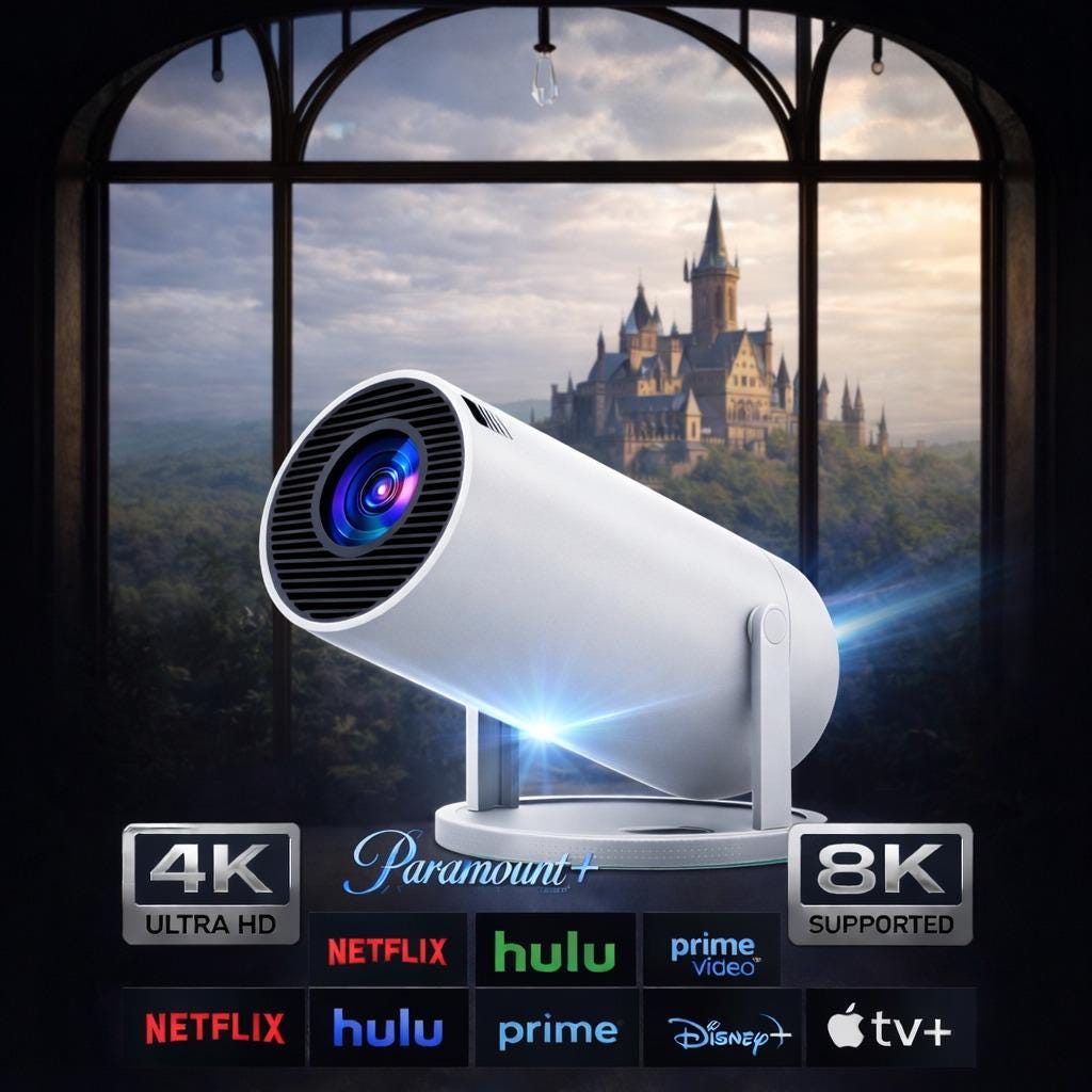Mini Portable Projector for Movie Nights | Dorm Room Cinema | Outdoor ...