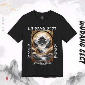 Wudang Temple Shirt, 10 Great Sects, Murim, Jianghu, Anime Tee, Manhwa Tee, Manhua tee, Webtoon Tee, Gift for Him, Anime Merch, Manhwa Merch