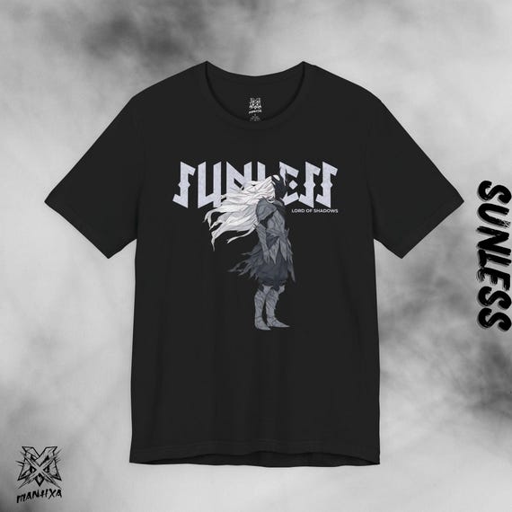 Sunless T-Shirt, Shadow Slave T-shirt, Lord of Shadows Tee, Web Novel Graphic Shirt, Nordic Rune Tee, Dark Fantasy, Unisex Shirt, S.S. novel