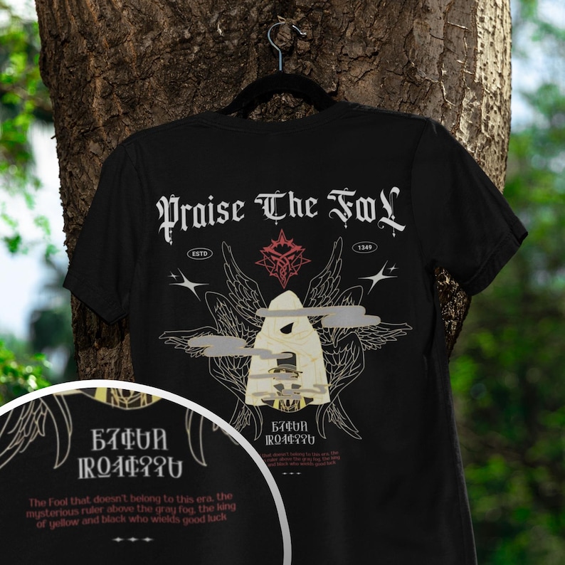 Praise The Fool Unisex T-shirt, Lord Of The Mysteries Shirt, Klein Moretti Tee, Lotm merch, Light Novel T shirt, Anime / Donghua, Gift for x image 4