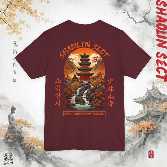 Shaolin Sect T-Shirt, 10 Great Sects, Murim, Jianghu, Anime Tee, Manhwa Tee, Manhua, Webtoon Tee, Gift for Him, Anime Merch, Manhwa Merch