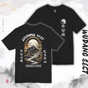 Wudong Sect Shirt, 10 Great Sects, Murim, Jianghu, Anime Tee, Manhwa Tee, Manhua tee, Webtoon Tee, Gift for Him, Anime Merch, Manhwa Merch