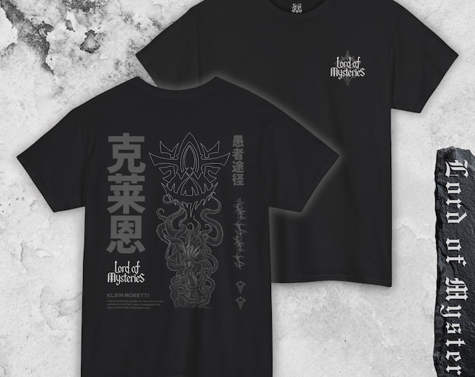 Featured listing image: Lord Of Mysteries Unisex T-shirt, Klein Moretti Tee, Lotm Graphic shirt, Anime T-shirt, Web Novel Tee, Donghua Tee, Manhua Shirt, Gift for x
