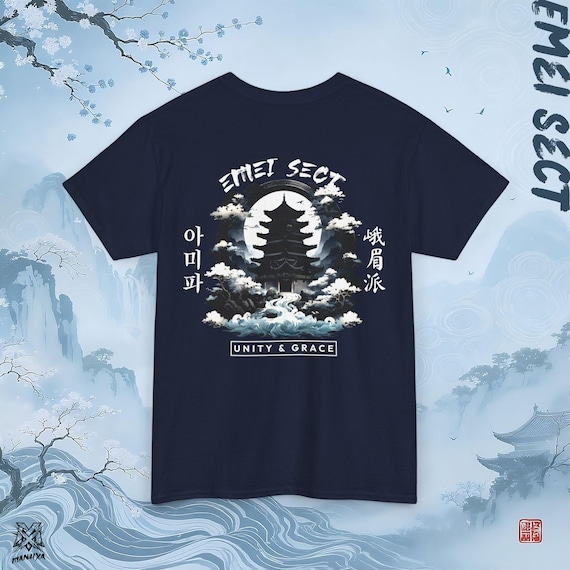 Emei Sect Shirt, 10 Great Sects, Murim, Jianghu, Anime Tee, Manhwa Tee, Webtoon Tee, Gift for Him, Gift for Her, Anime Merch, Manhwa Merch