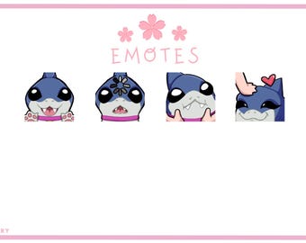 Jeff the Shark Emotes | Twitch and Discord | Instant Download