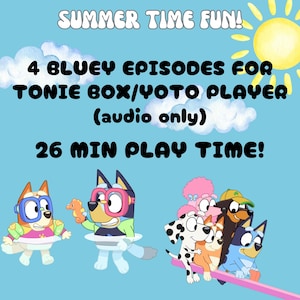 Audio del episodio de Bluey para Tonie Box Bluey Mp3 Música de Bluey para reproductor Yoto