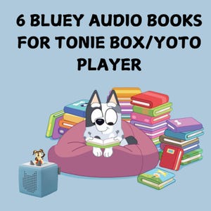 Audiolibros de Bluey para Tonie Box Audiolibro para Yoto Player MP3 Audiolibros para niños