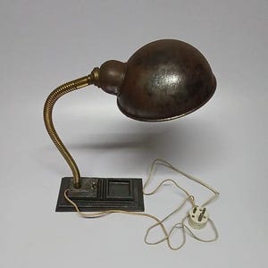 Vintage Hawkins British Made Flexible Adjustable Desk Table Lamp