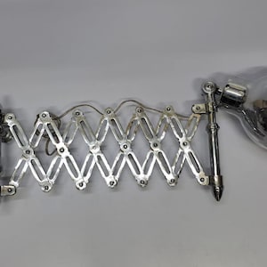 Stylish Industrial Scissor Lamp Metal Wall Light Robust Metal Bar.