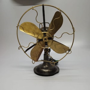 Vintage Marelli Industrial Table Fan Italy