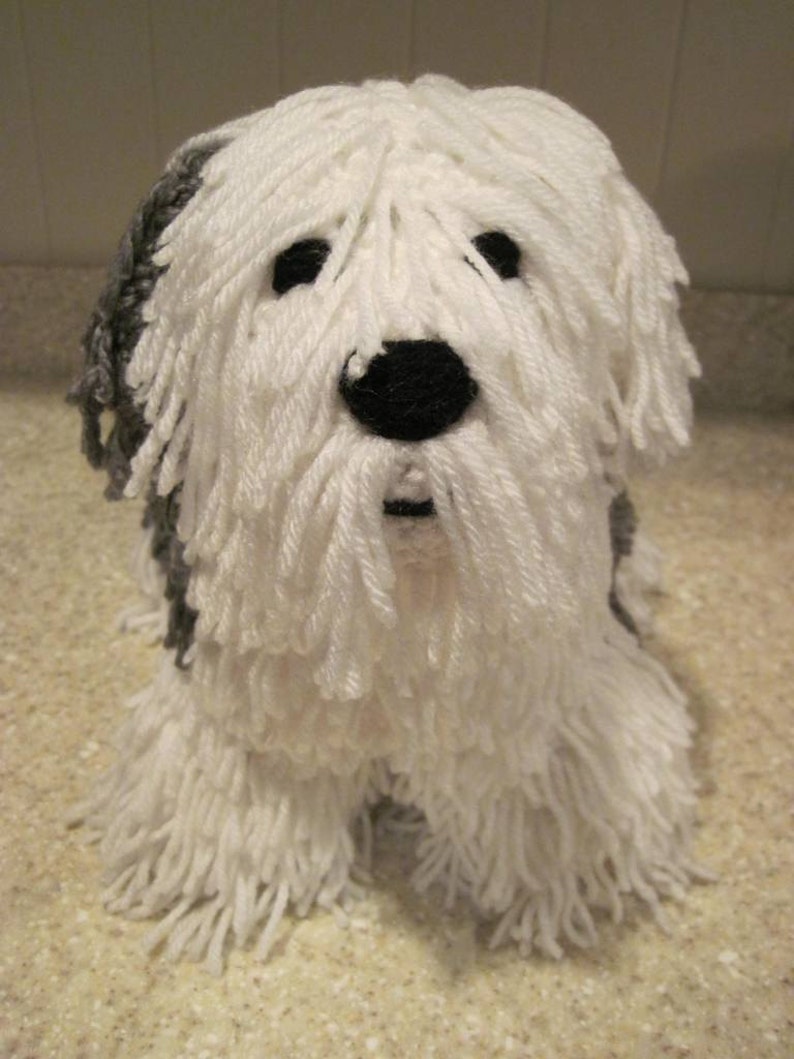 Crocheted Old English Sheepdog PDF Pattern Digital Download ENGLISH ONLY image 2