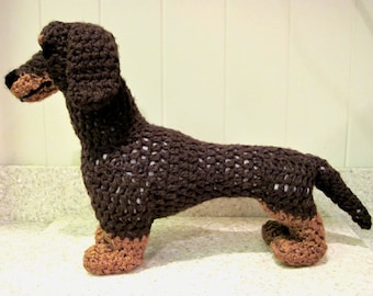 Crocheted Dachshund PDF Pattern - Digital Download - ENGLISH ONLY