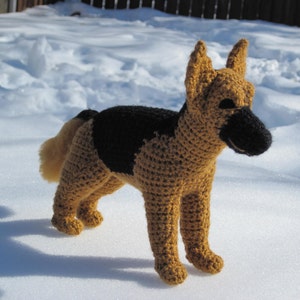 German Shepherd PDF Crochet Pattern  - Digital Download - ENGLISH ONLY