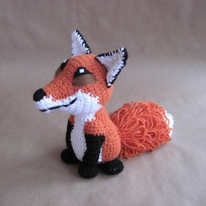 Crocheted Red Fox PDF Pattern Digital Download ENGLISH ONLY image 1