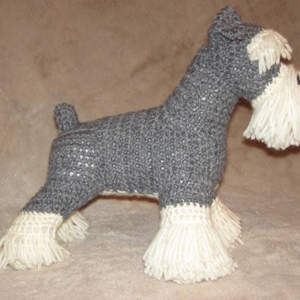 Schnauzer PDF Crochet Pattern - Digital Download - ENGLISH ONLY