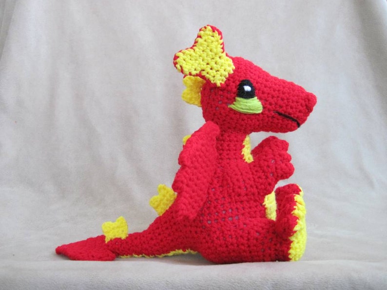 Dragon PDF Crochet Pattern Digital Download ENGLISH ONLY image 2