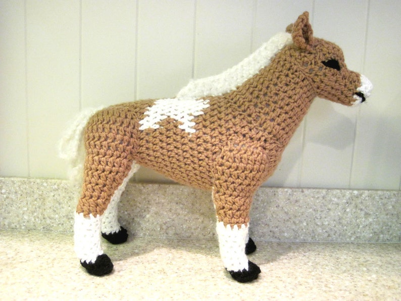 Miniature Horse PDF Crochet Pattern Digital Download ENGLISH ONLY image 1