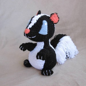 Crocheted Skunk PDF Pattern - Digital Download - ENGLISH ONLY