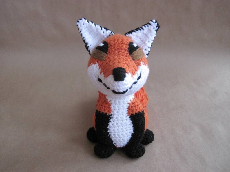 Crocheted Red Fox PDF Pattern Digital Download ENGLISH ONLY image 2