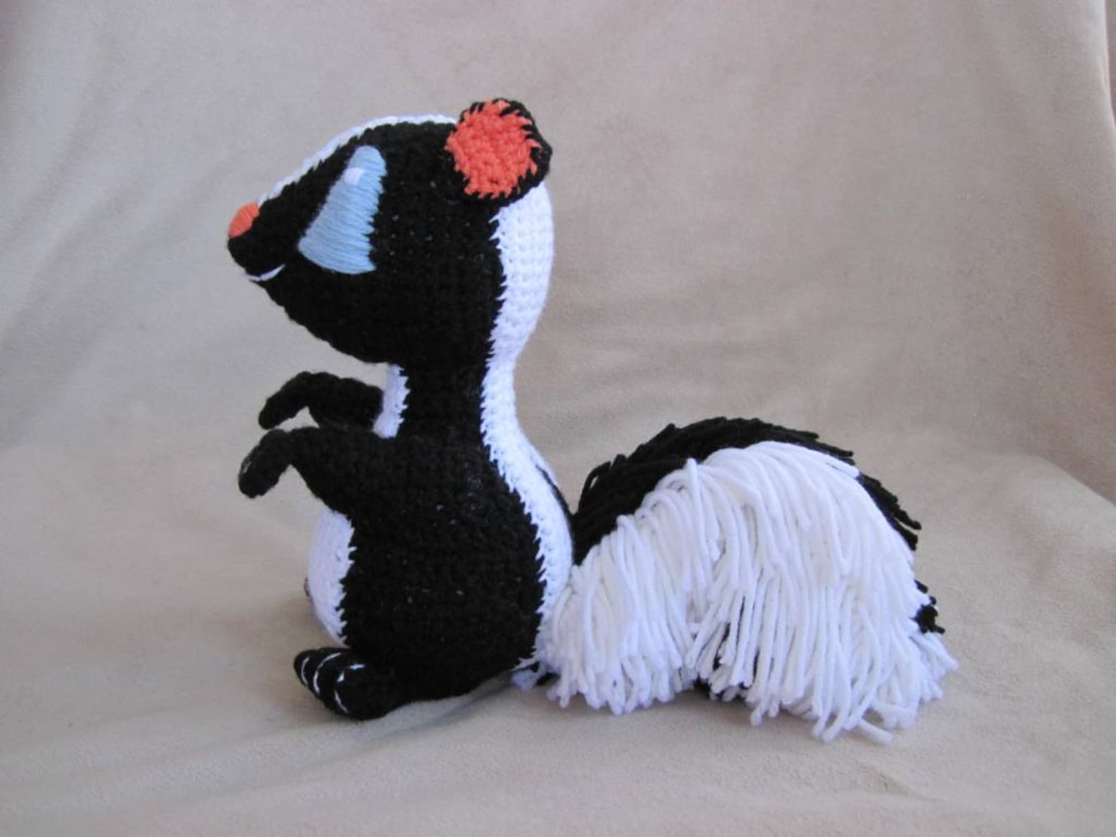Crocheted Skunk PDF Pattern Digital Download ENGLISH ONLY Etsy