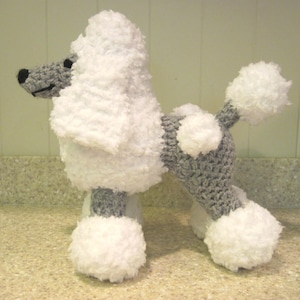 Crocheted Poodle Stuffed Animal Pattern - Digital Download - ENGLISH ONLY