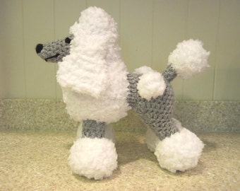 Crocheted Poodle Stuffed Animal Pattern - Digital Download - ENGLISH ONLY