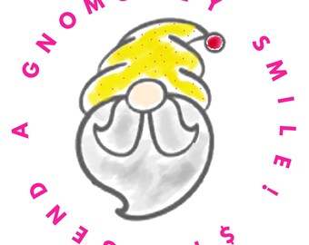SEND A SMILE! One GnoMolly gnomie and your sentiment handwritten on a handmade note. Guaranteed to make your recipient smile!