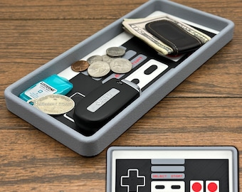 NES Everyday Carry Tray, Catch All Tray, Nintendo EDC organizer, EDC tray, Gift for Him, Groomsmen Gift, Gamer Gift, Retro Gamer, Dorm Decor