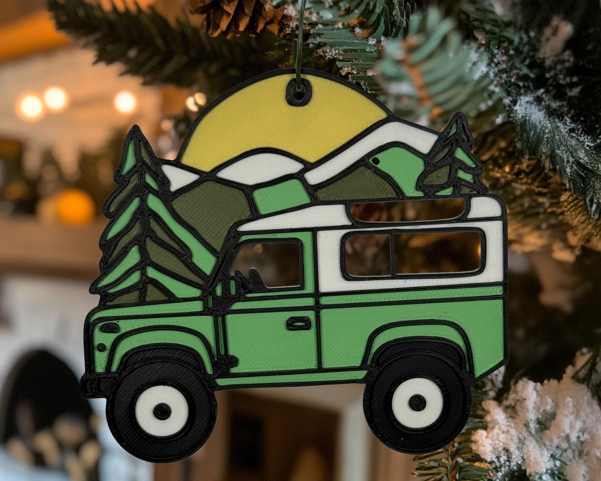 Land Rover Christmas Ornament, Christmas Tree Ornament, Gift Ornament ...