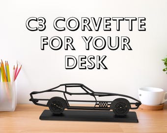 C3 Corvette Model, Corvette Fan, Personalized, Custom, Decor for office and bookshelf decor for car lover and Corvette enthusiast, 1967