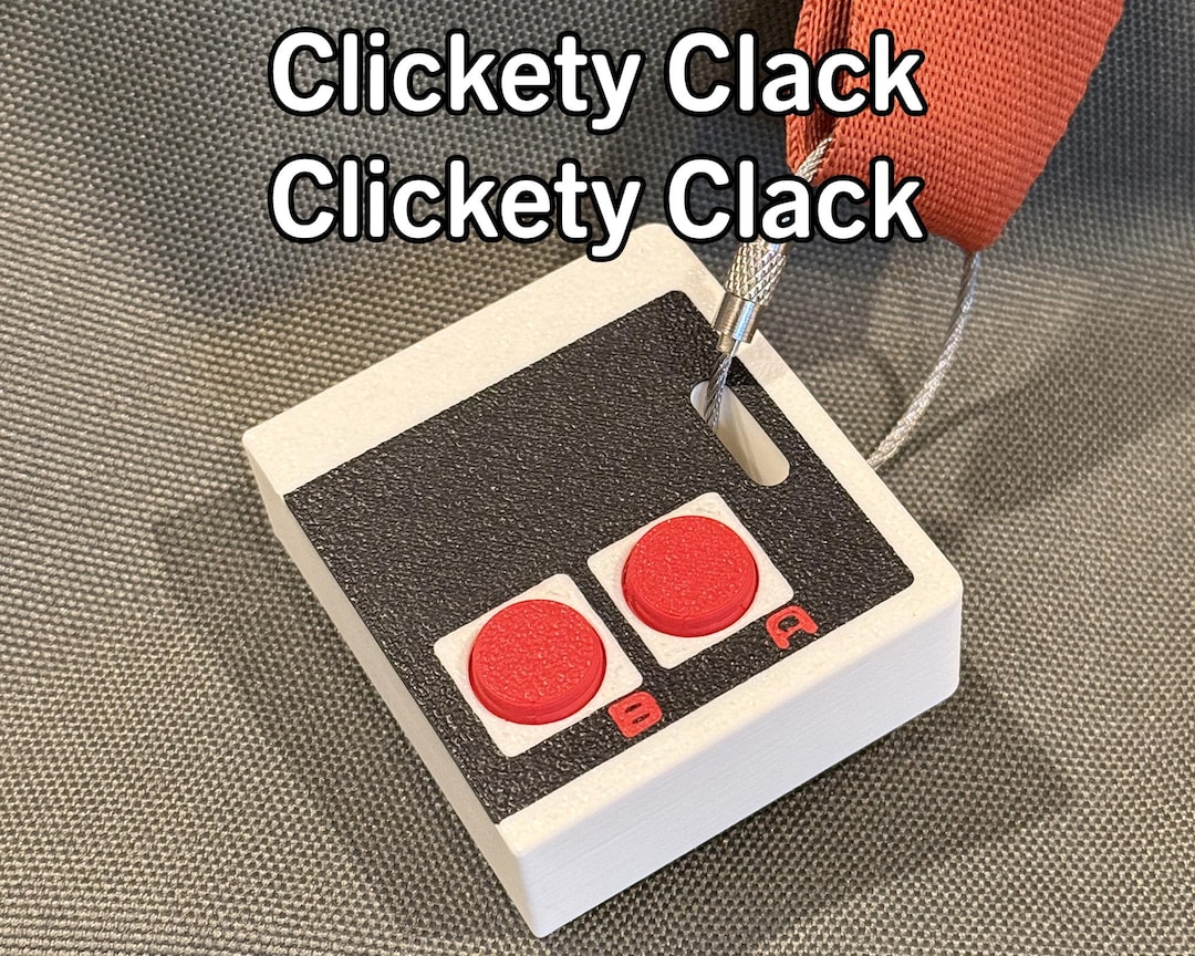 NES Fidget Clicker Bag Tag | Sensory Toy | Stress Relief | Anxiety ...