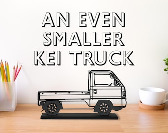 Honda Acty Kei Truck Model desk decor for office bookshelf decor for Kei Mini Truck lover & Kei fan wireframe model for man cave, customized