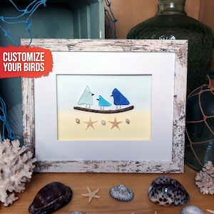 Family Tree Sea Glass Gift, Housewarming Gifts, Friend Girlfriend Beach Lover, Sea Glass Decoration, Wall Art Eco-Friendly Driftwood Artwork