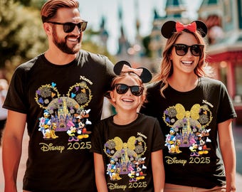 Custom Disney Family Shirts, Personalized Trip Shirt, Matching Tee Disney Group Magic Kingdom