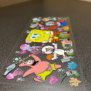 Undersea Friends UV DTF Cup Wrap: Waterproof Sea Life Tumbler Decal