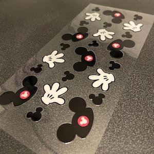 Mickey Mouse Inspired UV DTF Wrap: 16oz Tumbler Vinyl Transfer