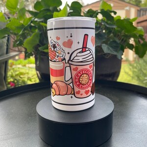 Kubek 12 uncji Cafecito y Chisme – filiżanka kawy Latina, uroczy kubek Pan Dulce, prezent dla niej