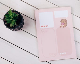 Capybara Notepad: Funny Animal Stationery, To-Do List Desk Accessory