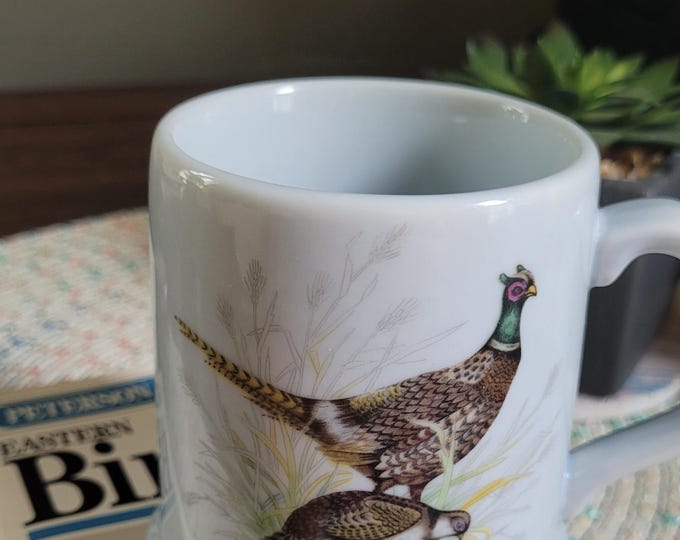 Vintage Mug - Pheasant - Animal - Bird - Nature lover - Coffee or Tea